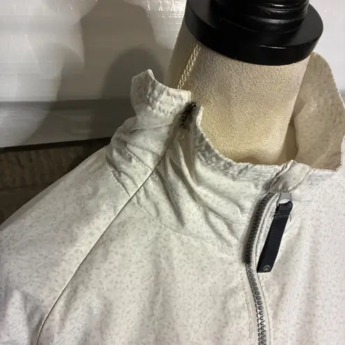 Mondetta Women's White Speckled Lightweight Zip Up Jacket XL TG Athletic