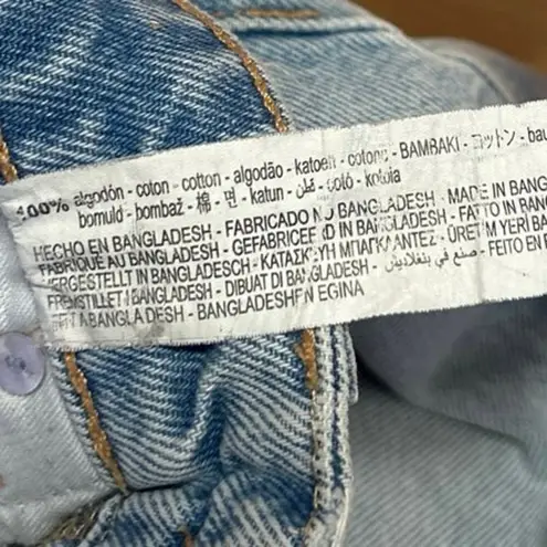 ZARA  Women's Blue Light Wash High Waisted Flared Bootcut Denim Jeans Size 4