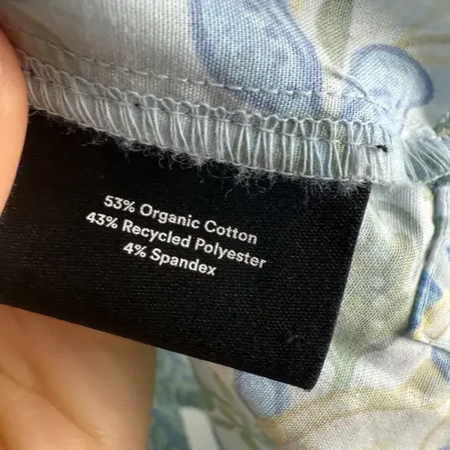 Summersalt The Poolside Poplin Button-Down Shirt Secret Garden Blue & Sage Size