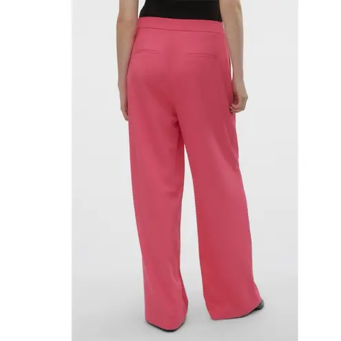 VERO MODA NEW Charity Wide Leg Pants Color: Raspberry Sorbet
