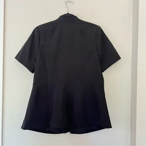 Eloquii Short Sleeve Black Blazer Jacket Size 14