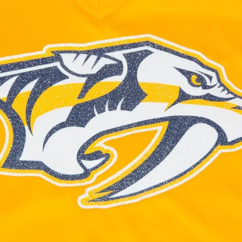 NHL Nashville Predators Women's Yellow Lace Up V