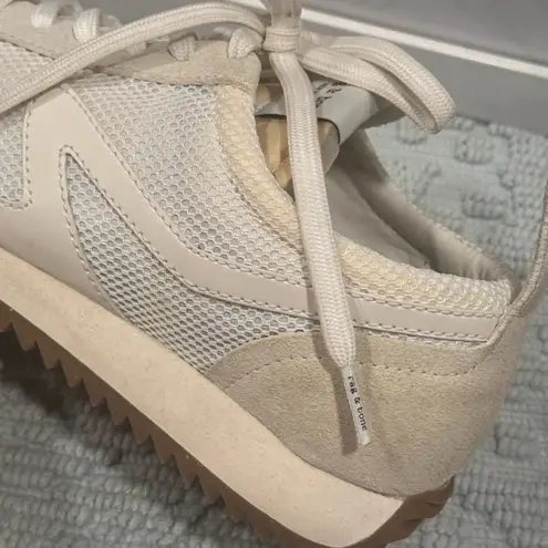 Rag and Bone  Mixed Leather Retro Runner Sneakers Size 8.5 - Image 5