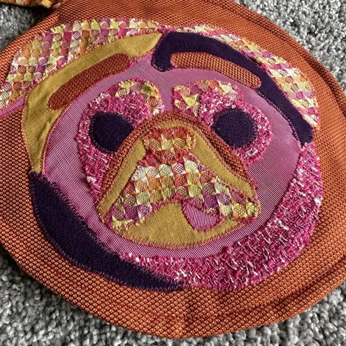 Cute Colorful Handmade Purse Pug Bulldog Plaid Abstract