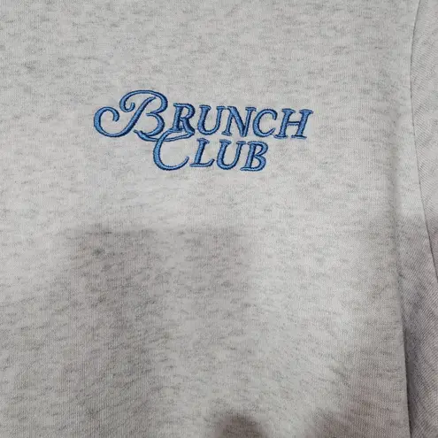 Brunch club women's gray sweatshirt size Large