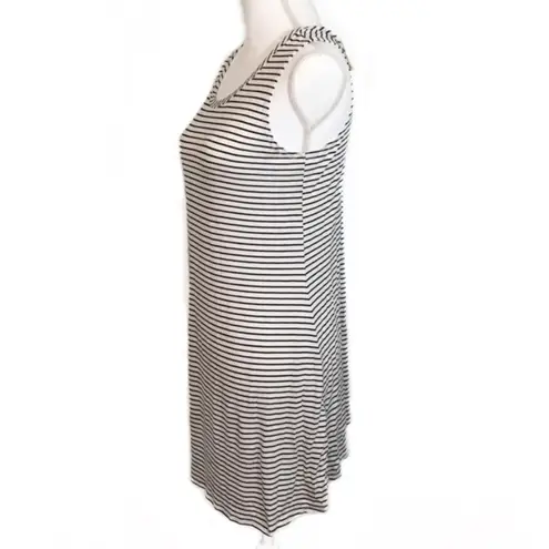 Olivia Rae NWT Black White Striped Loose T-Shirt Dress New