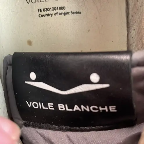 Voile Blanche leather nylon textile sneakers black silver Size 37 US 7