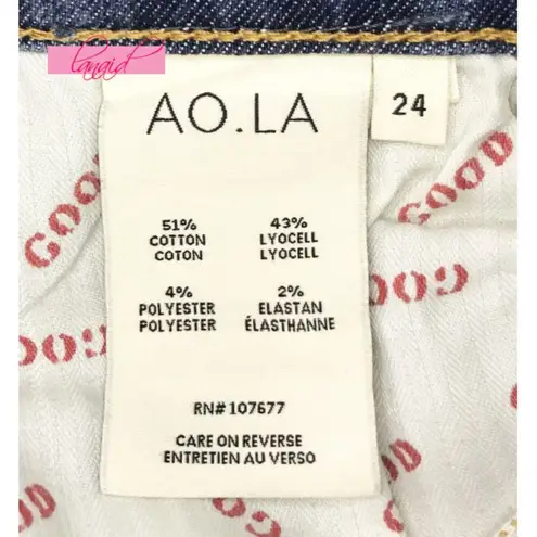 Alice + Olivia Good High Rise Exposed Button Fly Long Shot Hi-Waist Skinny Jeans