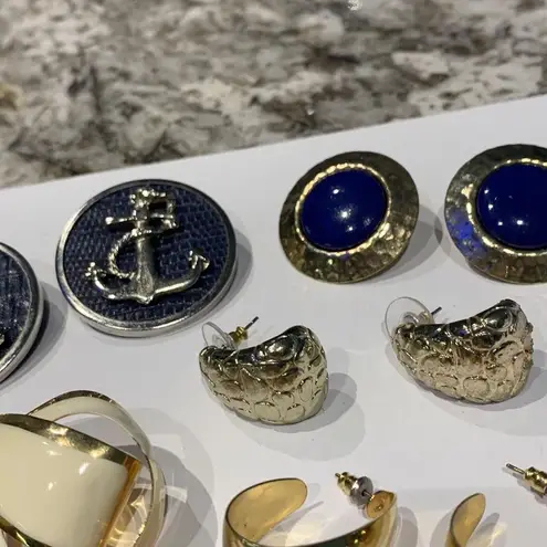 Lot Of 5 Costume Earrings Vintage