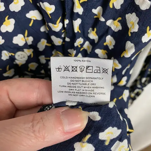 Faithfull the Brand Blue Vintage Bloom Birgit Mini Dress Sz.US6 NWT