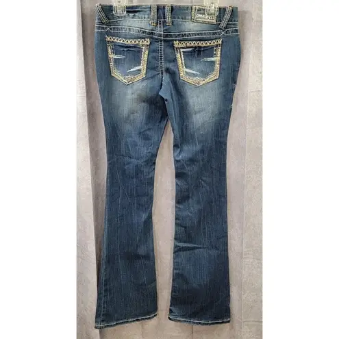 Amethyst Low Rise Bootcut Jeans, Blue Denim, Women’s Size 7 Regular - Image 4