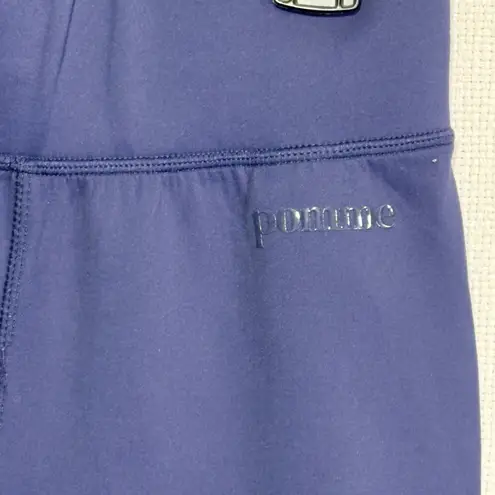 Pomme Equestrian Riding Breeches Leggings Silicone Grip Navy Blue Medium