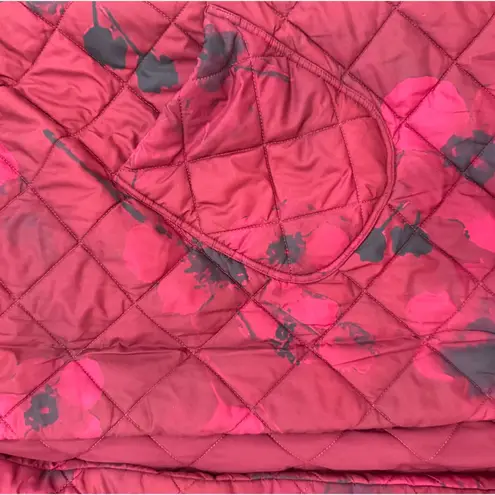 Hutch Mason Floral Short Sleeve Coat in Red Floral, Size L