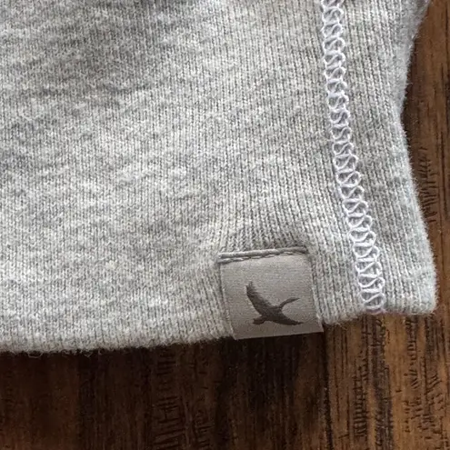 Eddie Bauer  Womens Crew Neck Pullover Knit V Neck Gray White Striped Size XL - Image 5