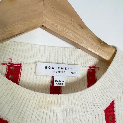 Equipment Femme Amrit Knit Sweater Peppermint