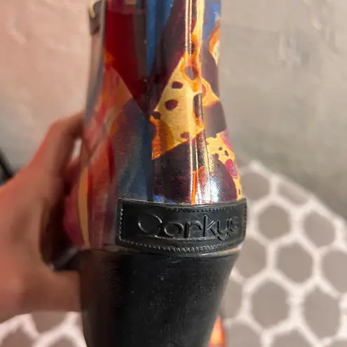 Corkys Red and Orange Winter Rain Boots Size 7