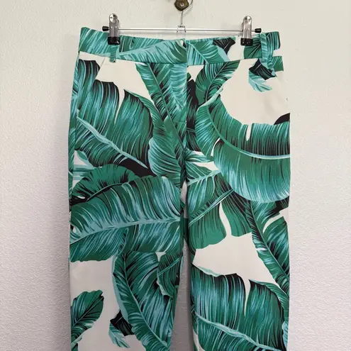 OVI NWT Green Leaf Tropical Vest Pantsuit Set Small