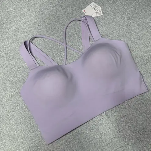 Lululemon  Like a Cloud Longline Bra D/DD Lilac Ether 10 NWT