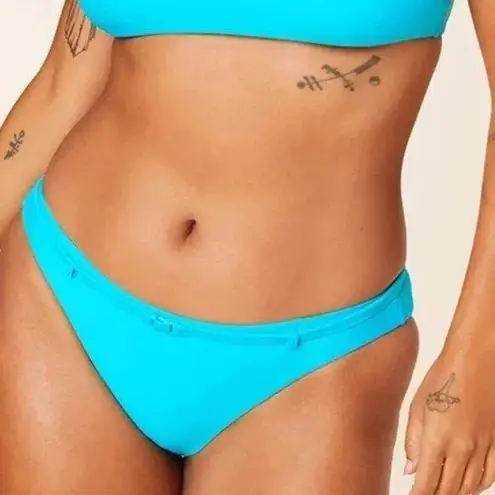 ANDIE NWT Swim The Riviera Bikini Bottom Flat Belt Bright Blue Size XS NEW
