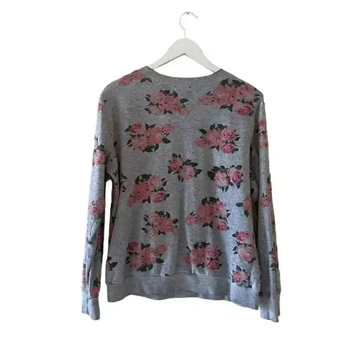 Miss Chievous Gray Pink Roses Chabby Chic Romantic SZ XL #1790
