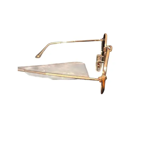 Wearme Pro Polarized Round Sunglasses Gold Frame Black Lens With Case Cloth NEW