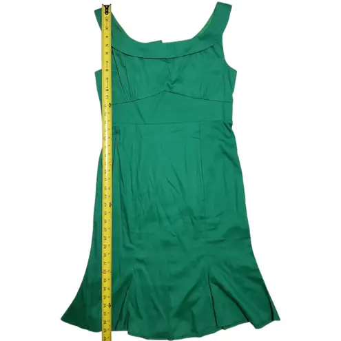 Lindy Bop Isla kelly green 50s style fishtail wiggle dress size US 10