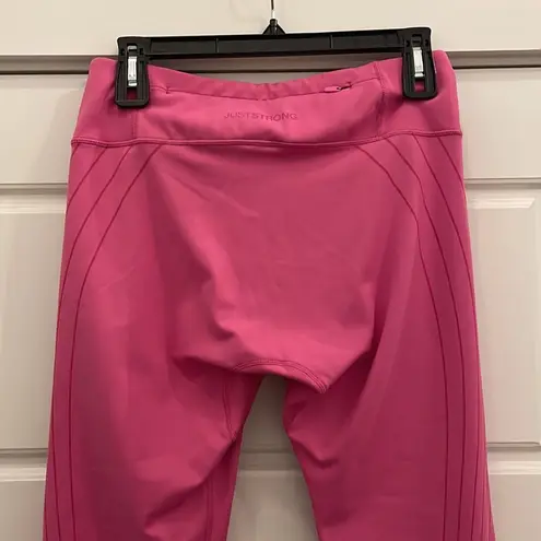 Just Strong Pink Agility Workout Leggings size large