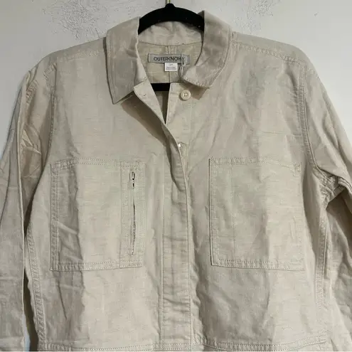 Outerknown Station Suit Shortall Romper Organic Cotton Linen in Natural Small - Image 6