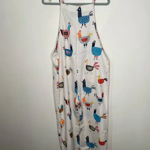 handmade funky chicken tie shoulder crop jumpsuit in size M Size M