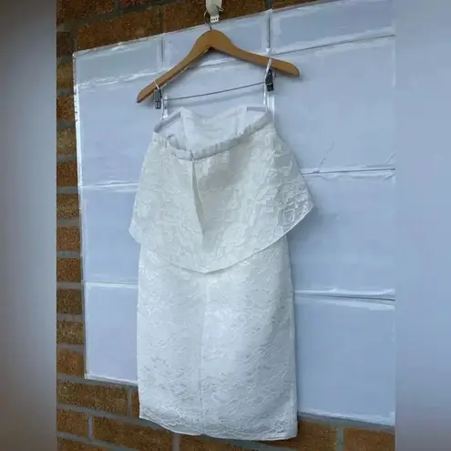 Black Halo  EVE WHITE LACE SEDONA DRESS SIZE 8