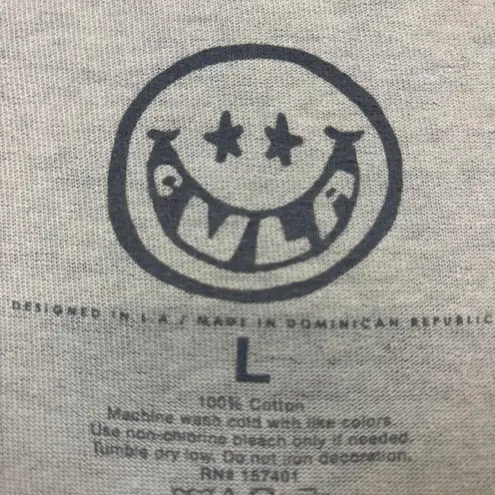 CVLA “Holy” Graphic Beige T-Shirt Size Large