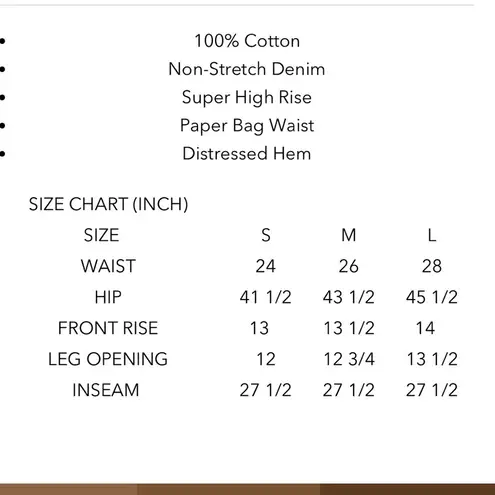 Insane Gene Super High Waist Paper Bag Denim Jeans Womens Size L Med