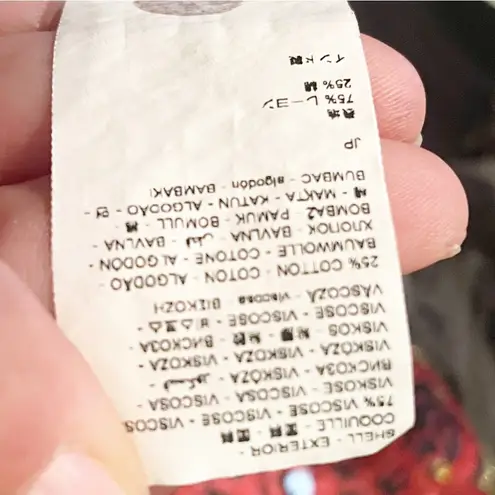 Desigual  Size Large‎ Black Floral Animal Printed Moody Long Sleeve Top