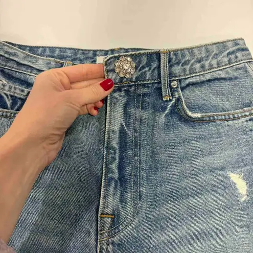 GRLFRND Karolina Distressed High-Rise Skinny Jeans