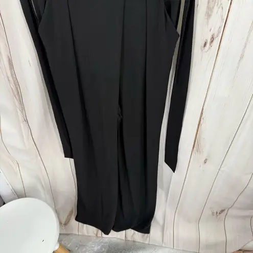 ECI Women’s Small Scoop Neck Black Wide Leg Jumpsuit New