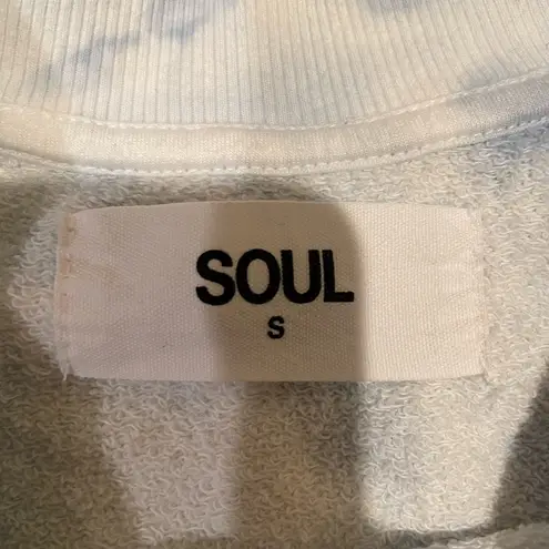 SoulCycle  blue tie dye sweatshirt