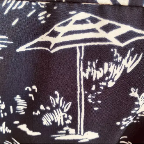 Charter Club Women's Ocean Drift Printed A Line Dress Size 14 Petite