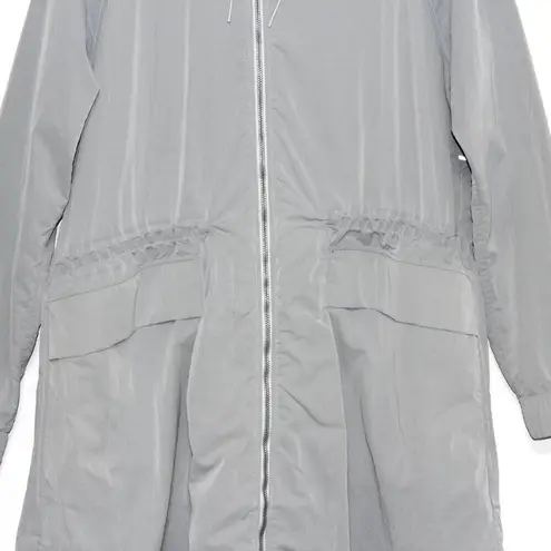 Lululemon  Rare Grey Long Windbreaker Jacket Rain Jacket Size 10