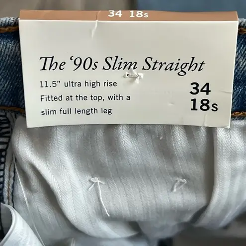 Abercrombie & Fitch NWT  90s Ultra High Rise Crossover Waist Slim Straight | 18S