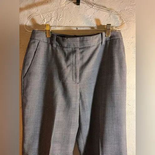 Brooks Brothers Trousers Black White Plaid Houndstooth 100% Wool lined pockets 4