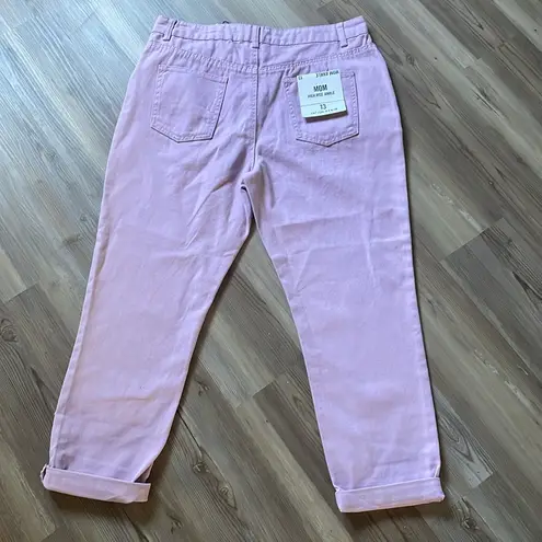Refuge  denim mom jeans High rise ankle Lavender Womens size 13 Straight Juniors