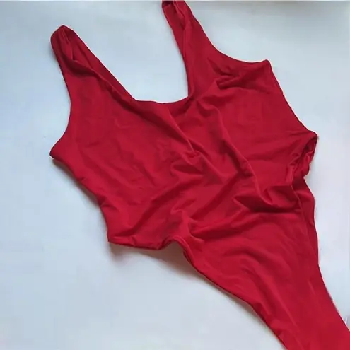 437 Red The Harlow One Piece Swimsuit Size Large