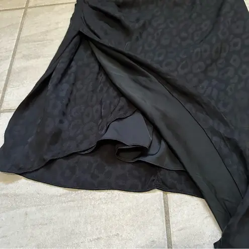 Cushnie x Target Black Leopard Cheetah Jacquard Asymmetrical Dress Size 6 Animal