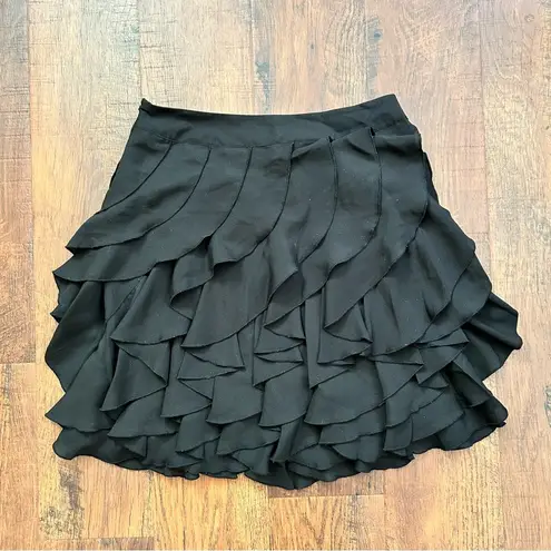 Kardashian Kollection KARDASHION KOLLECTION black ruffled mini skirt, size M, NWOT