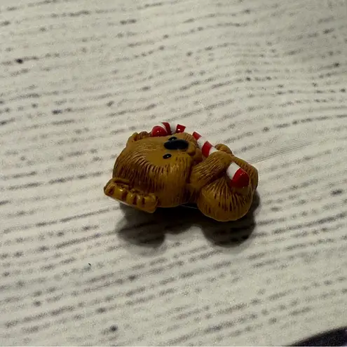 Hallmark  1982 Koala Candy Cane Holiday Christmas Pin Brooch