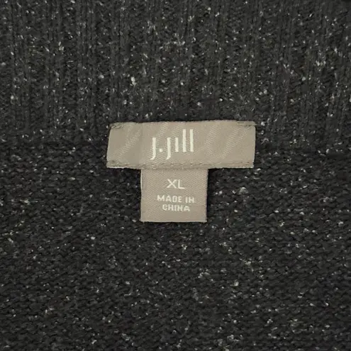 J. Jill Skirt Womens XL Gray Sweater Pencil Straight Silk Cotton Preppy Casual