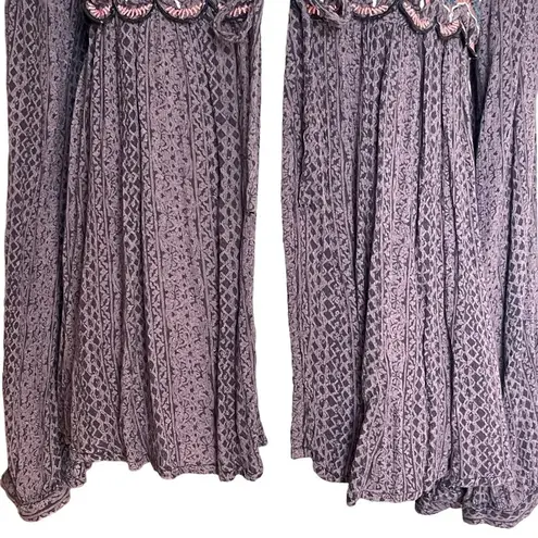 O'Neill Buckle  Harley Embroidered Tie-front Boho Kimono Cardigan Women’s Size M