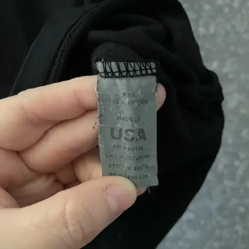 Fresh Produce Black V-Neck Sleeveless Cotton Tank Top - Size XS - Made in USA