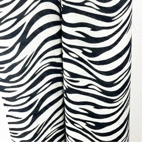 Soft Black White Zebra Print Fringe Trim Blanket Shawl Scarf Wrap, One Size - Image 3