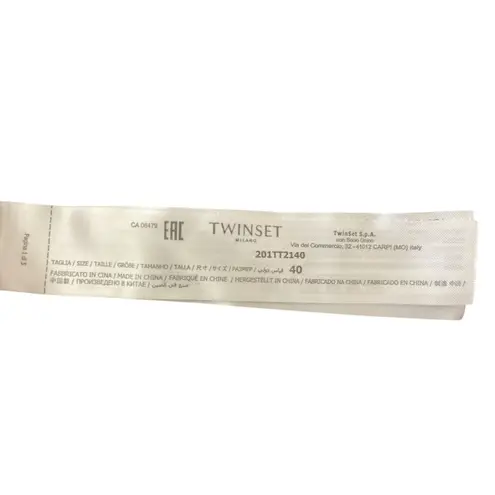 Twinset Milano Ivory Lace Ruffle Camisole Top Women’s Sz L EU 44 Sleeveless Boho Size L